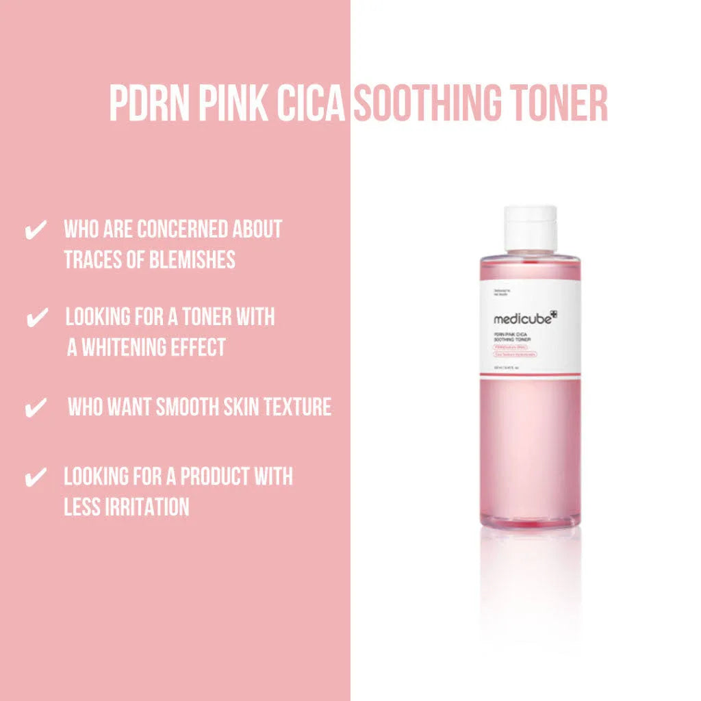 Medicube PDRN Pink Cica Soothing Toner 250ml | Calming & Repair Toner