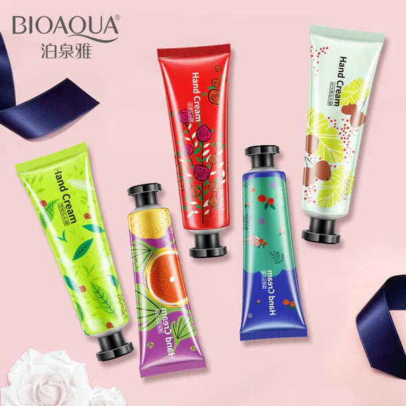 Bioaqua Pack of 5 Plant Extract Moisturizing Hand Cream-Hand Moisturizer