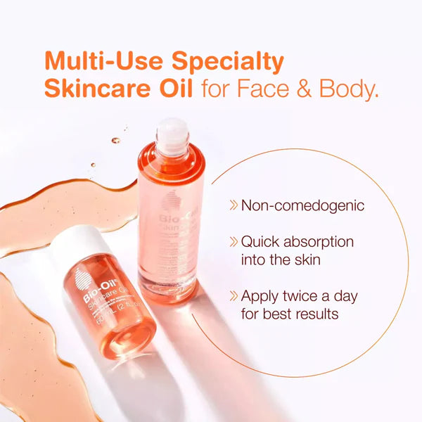 Bio-Oil Body Oil 200ml – Skincare Oil for Stretch Marks, Scars & Uneven Skin Tone