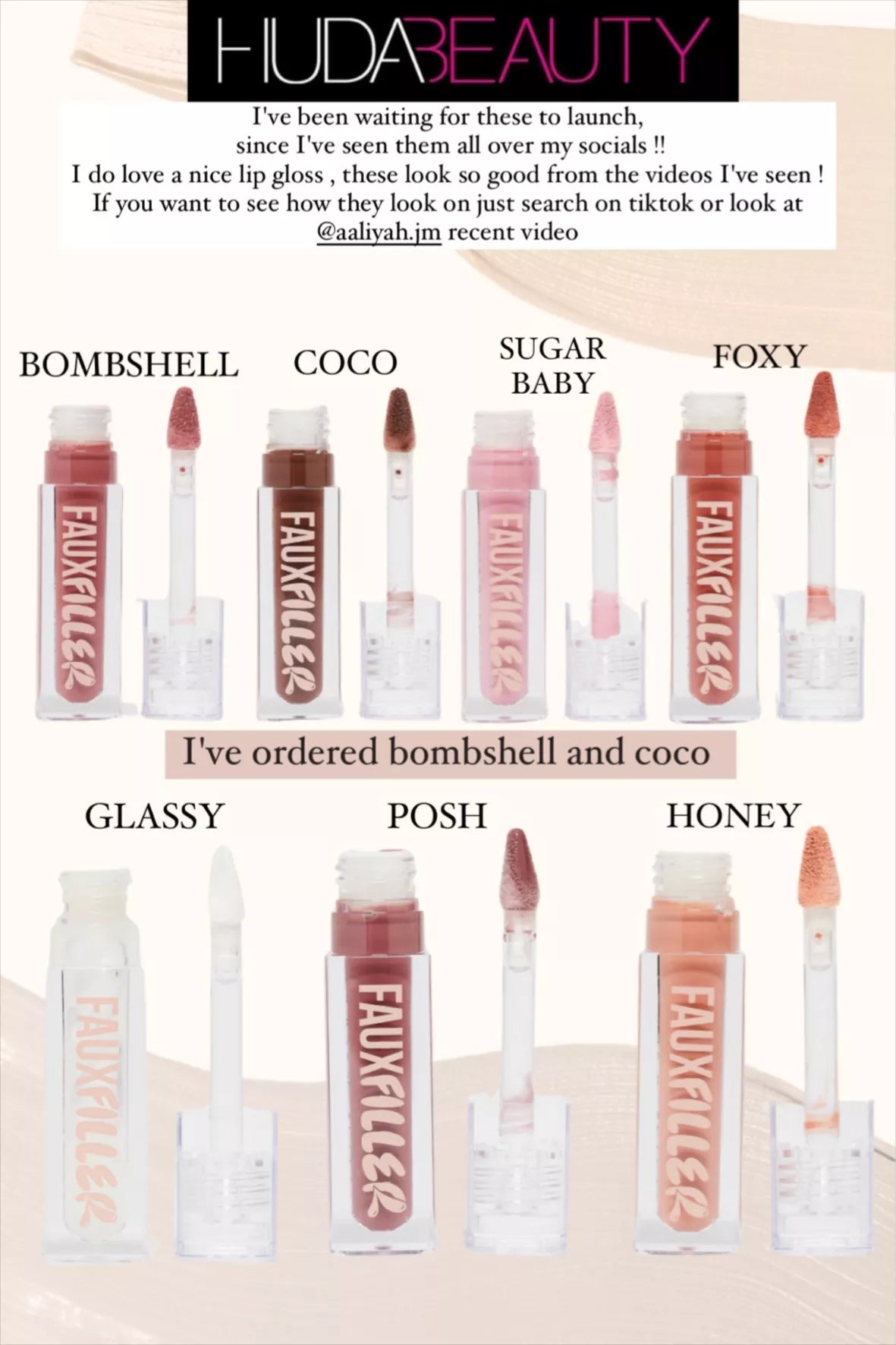 Huda Beauty Faux Filler Extra Shine Lip Gloss – Ultra Glossy, Plumping Lip Shine