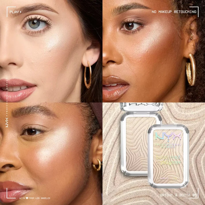 NYX Professional Makeup Buttermelt Highlighter – Bright & Butta