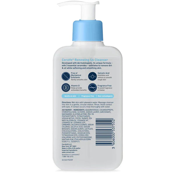 CeraVe Renewing SA Cleanser – 237ml