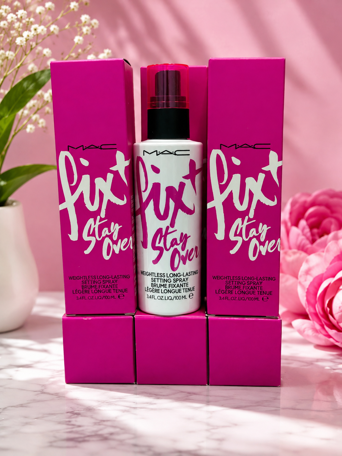 MAC Fix + Stay Over Setting Spray 100 mL | Long-Lasting Makeup