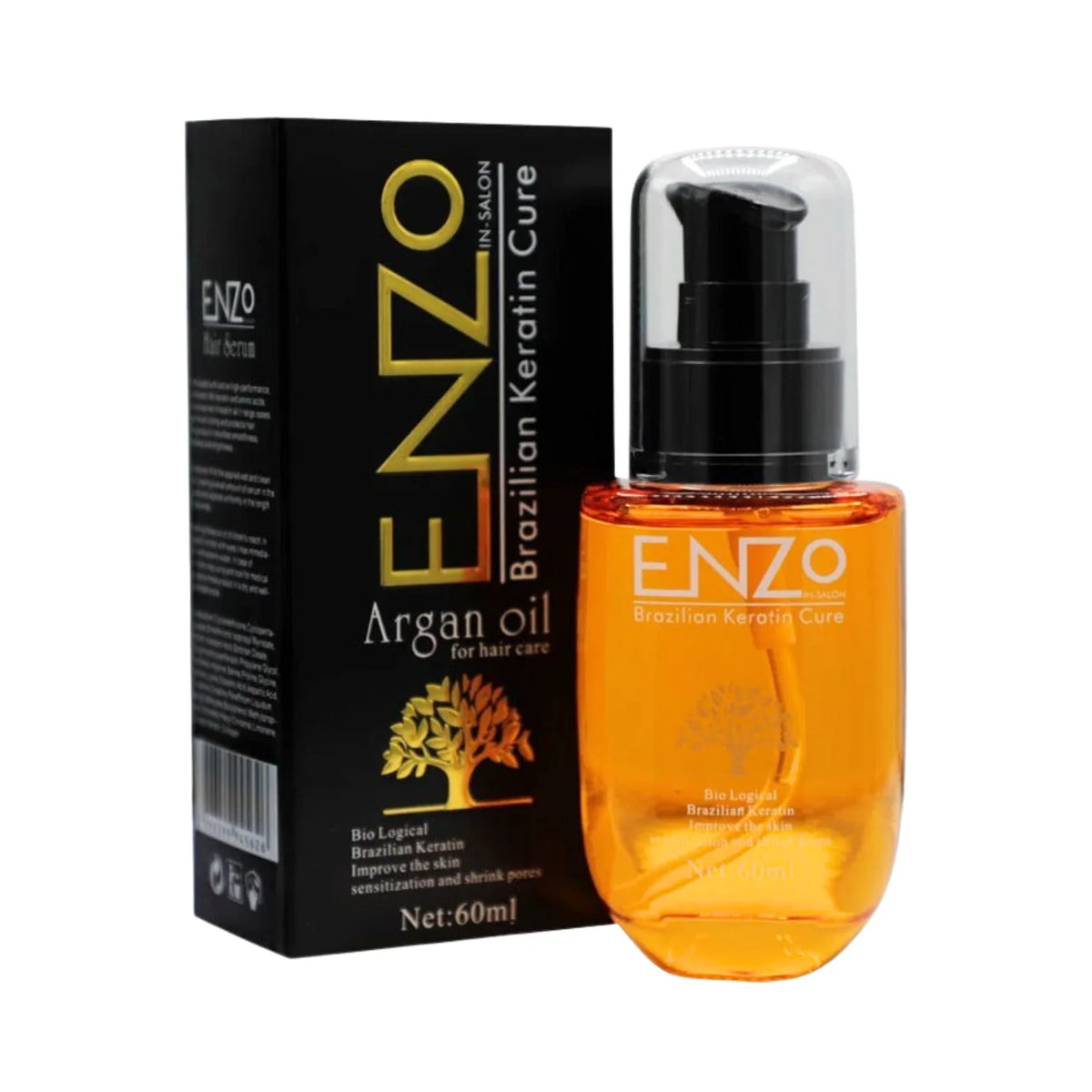 Enzo Argan Oil Brazilian Keratin Hair Care 60ml