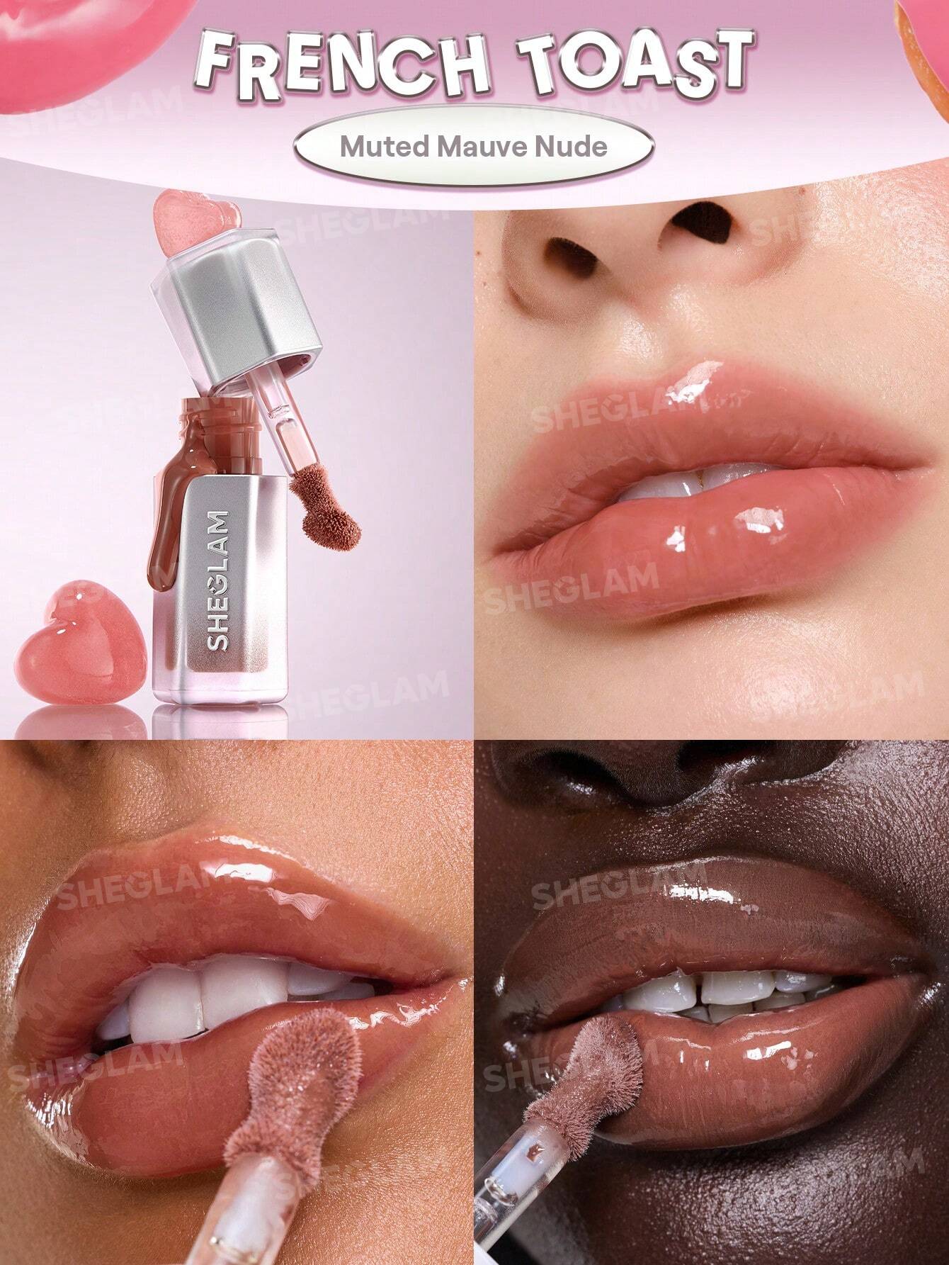 SHEGLAM Glass Lock Air Gloss 3.4ml | High-Shine Lip Gloss