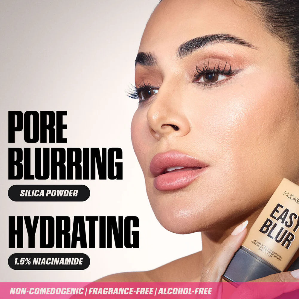 Huda Beauty Easy Blur Natural Airbrush Foundation 30ML – Flawless, Lightweight, Long-Lasting Coverage