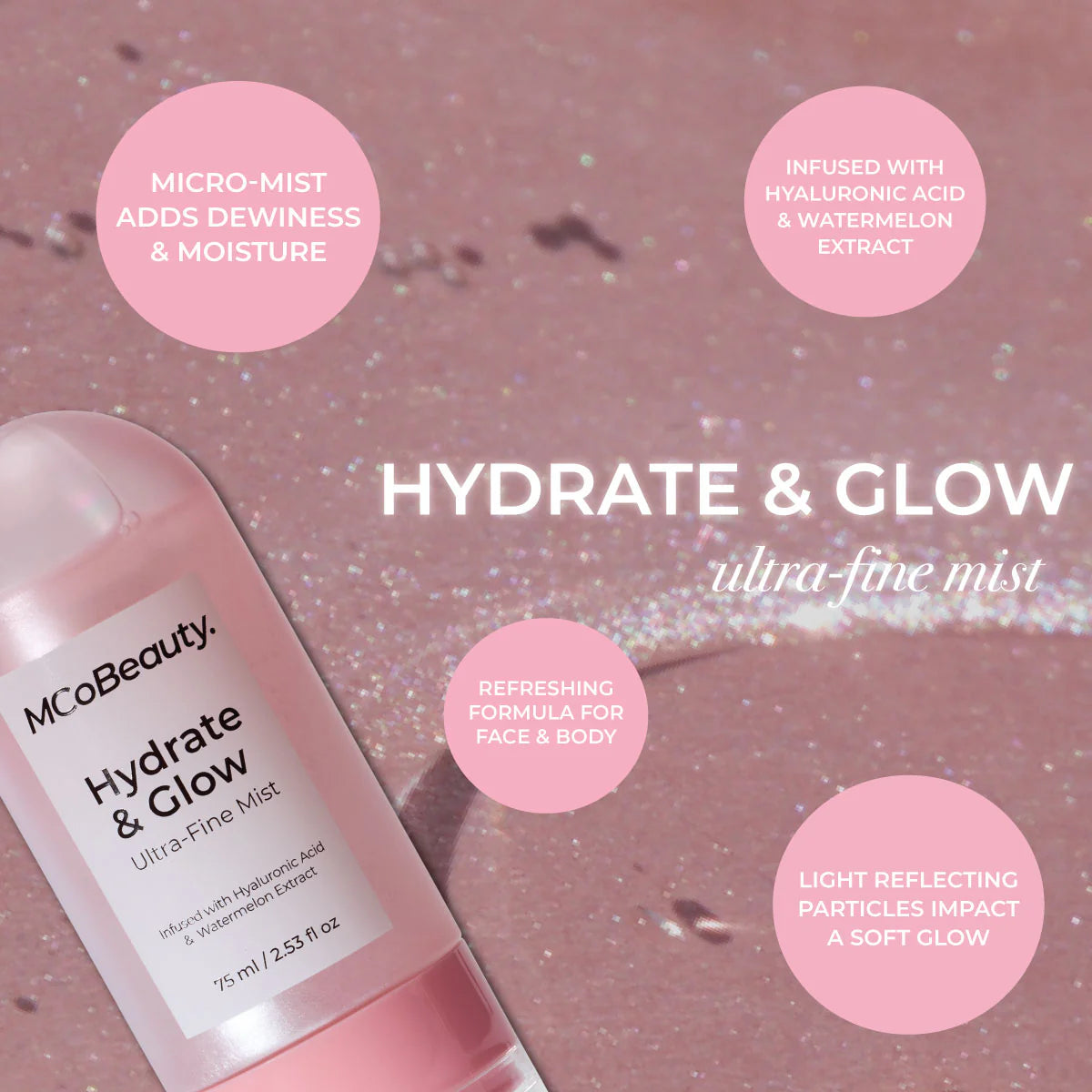 Glow Recipe Watermelon Glow Ultra-Fine Mist 75ML – Hydrating & Dewy Glow Spray