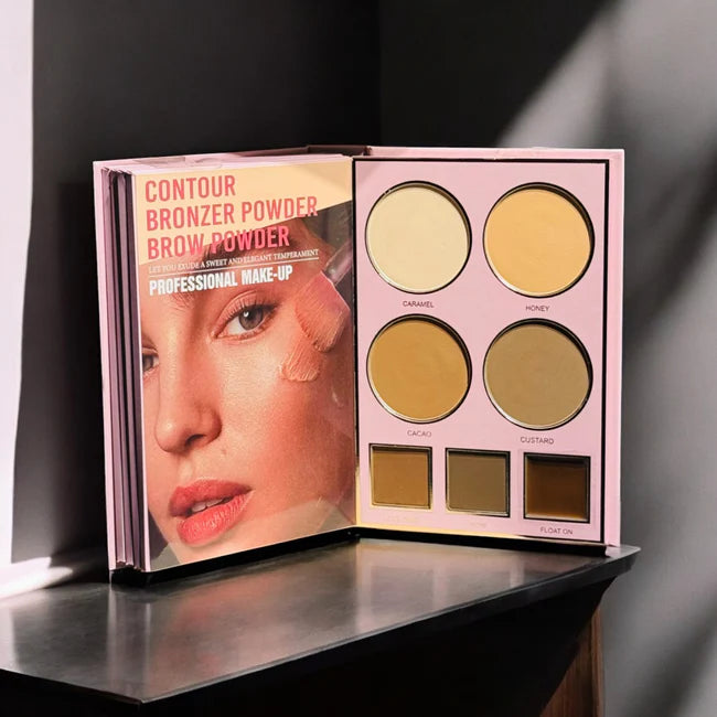 HUDAMOJI 5 Pages All-In-One Makeup Book Palette | Full Face Kit