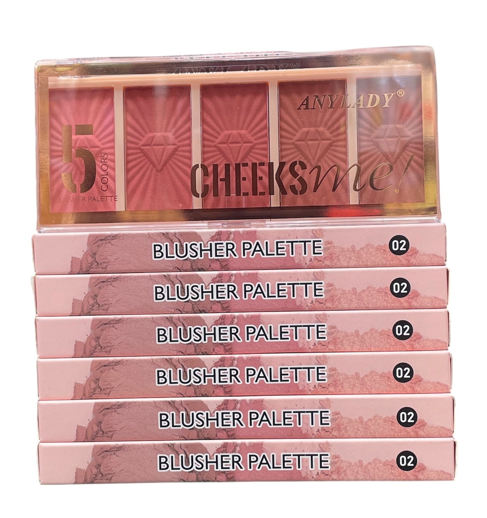 Any Lady Cheeks Me! 5 Color Blush Palette-02