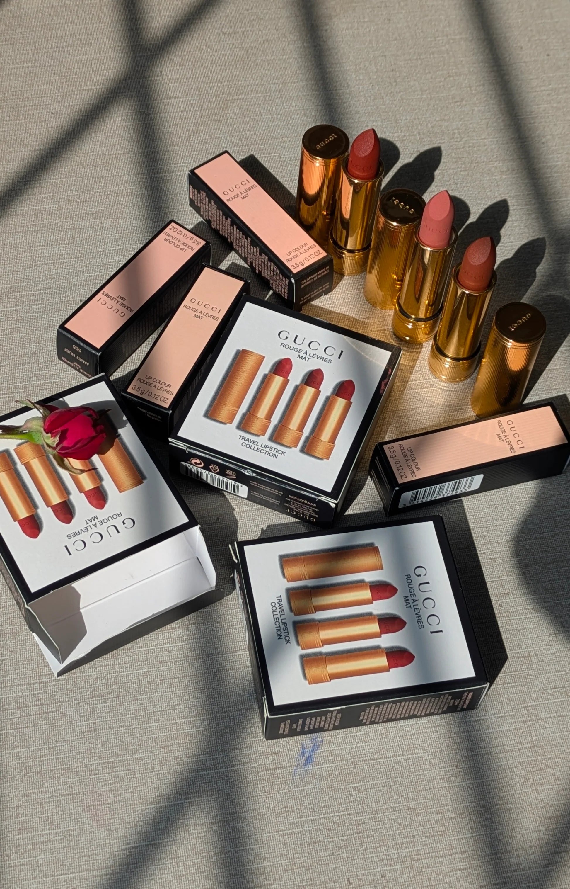 Gucci Rouge À Lèvres Mat Lipstick Trio – Luxury Matte Lipstick Set