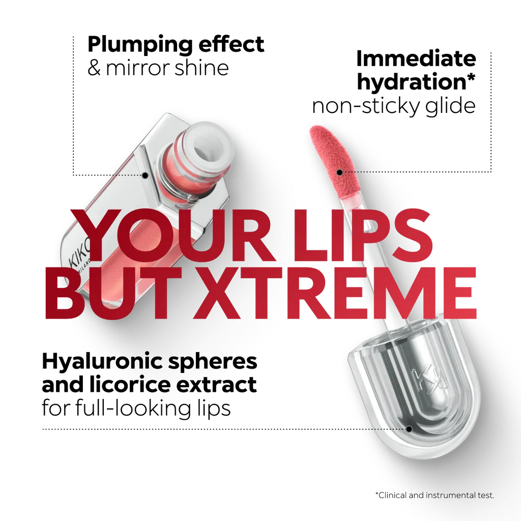 Kiko Milano 3D Hydra Xtreme Lipgloss 6ml – High Shine Hydrating Gloss