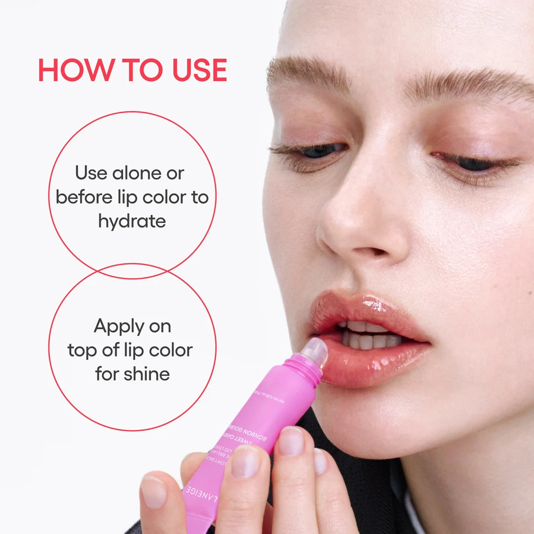 Laneige Lip Glowy Balm 10g – Taro Bubble Tea | Hydrating Lip Balm & Gloss