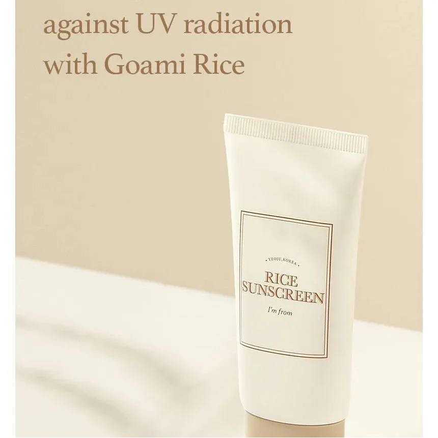 I’m From Rice Sunscreen SPF50+ PA++++ – 50ml | Brightening & Soothing Korean UV Protection
