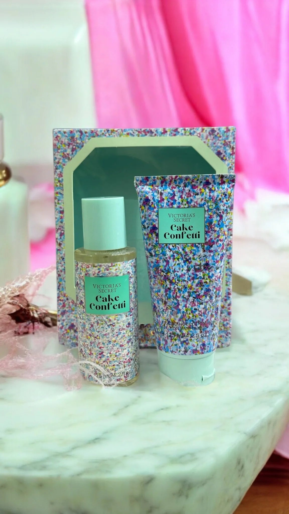 Victoria's Secret Cake Confetti Body Lotion & Mist Set