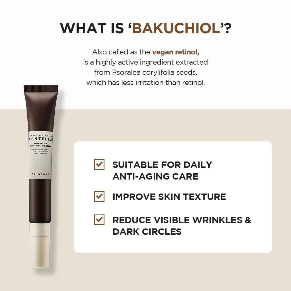 Skin1004 Madagascar Centella Probio-Cica Bakuchiol Eye Cream – Firming & Anti-Aging Solution