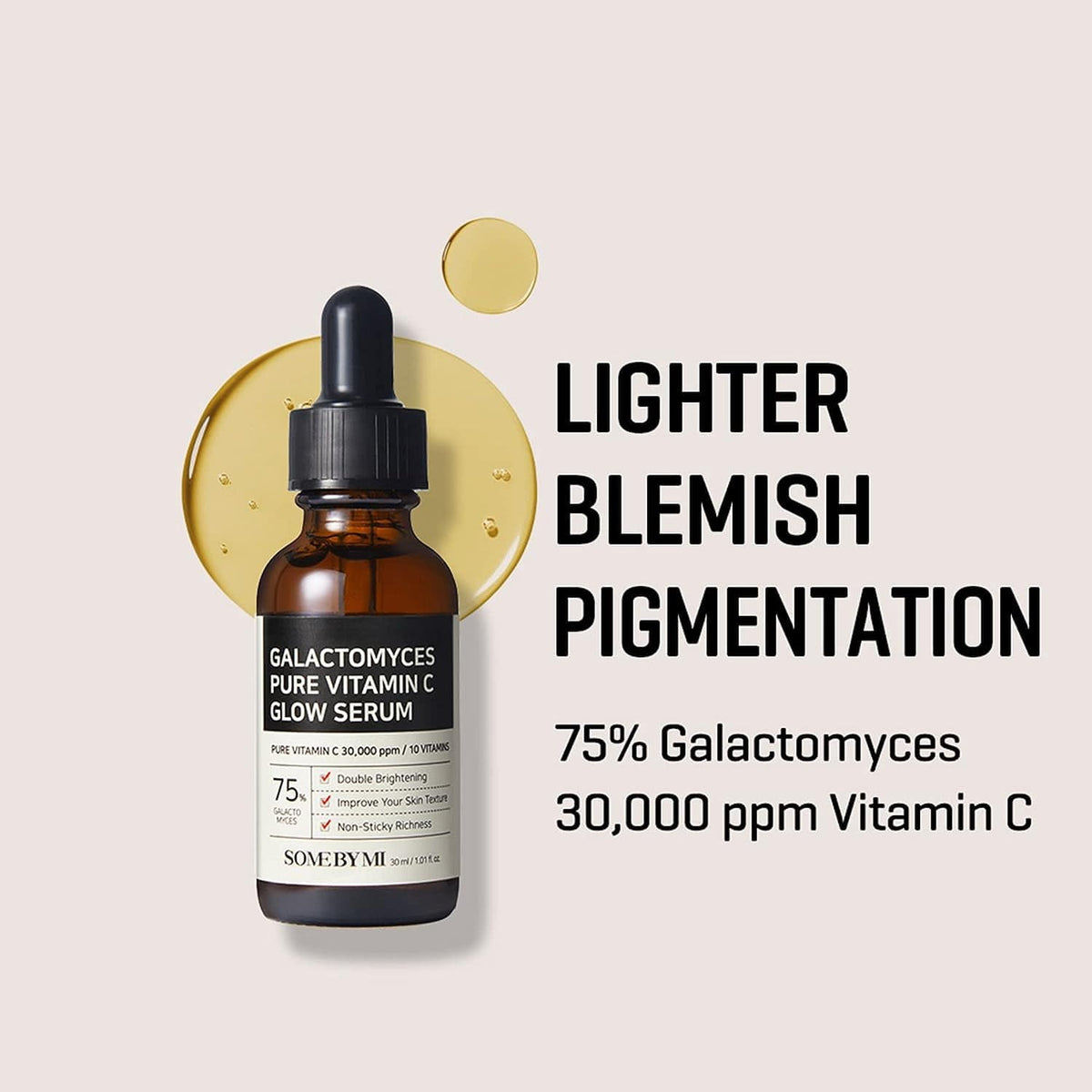 Some By Mi Galactomyces Pure Vitamin C Glow Serum – 30ml | Brightening & Hydrating
