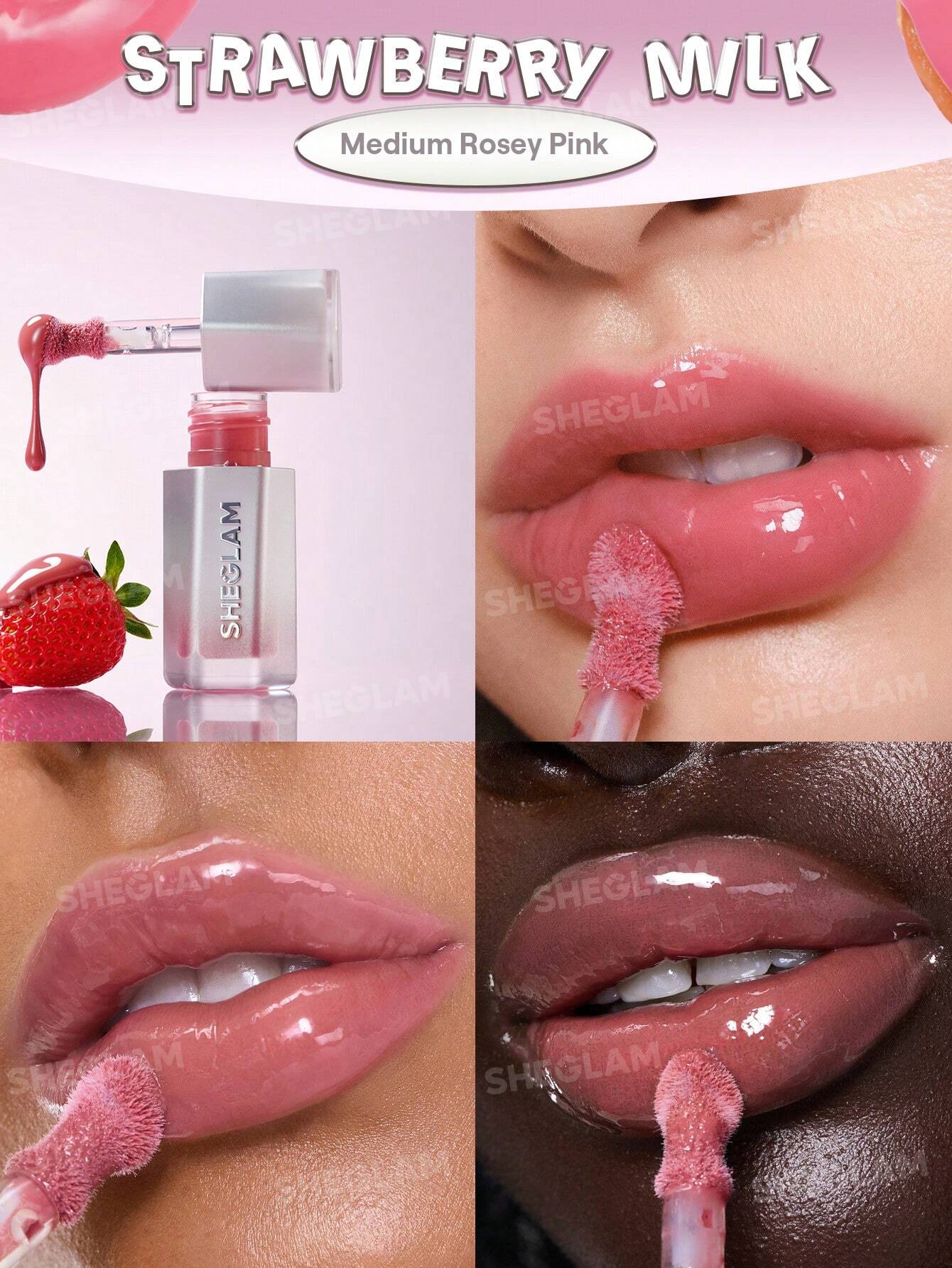 SHEGLAM Glass Lock Air Gloss 3.4ml | High-Shine Lip Gloss