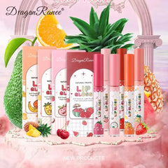 Dragon Ranee Waterproof Long Lasting Natural Fruit Lip Gloss (Set of 3)