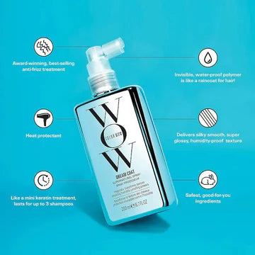 Color Wow Dream Coat Supernatural Spray Anti-Frizz Treatment - 200ml | Frizz Control & Smoothness