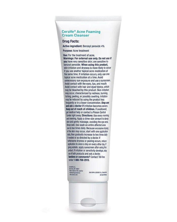 CeraVe Acne Foaming Cream Cleanser-150ML