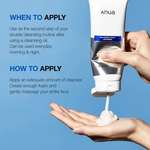 Anua Hyaluronic Acid 8+ Gentle Foaming Cleanser 150ml
