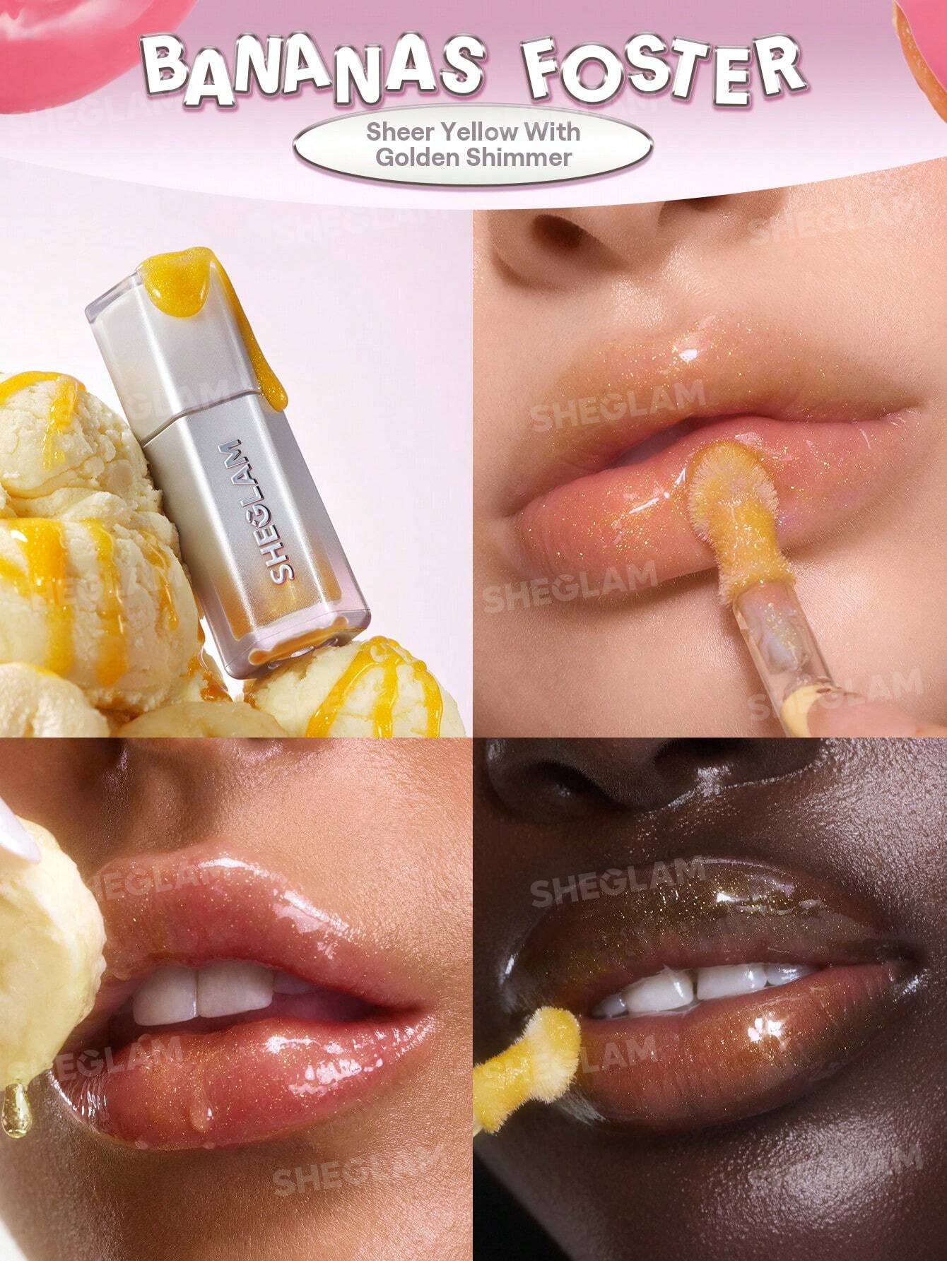 SHEGLAM Glass Lock Air Gloss 3.4ml | High-Shine Lip Gloss