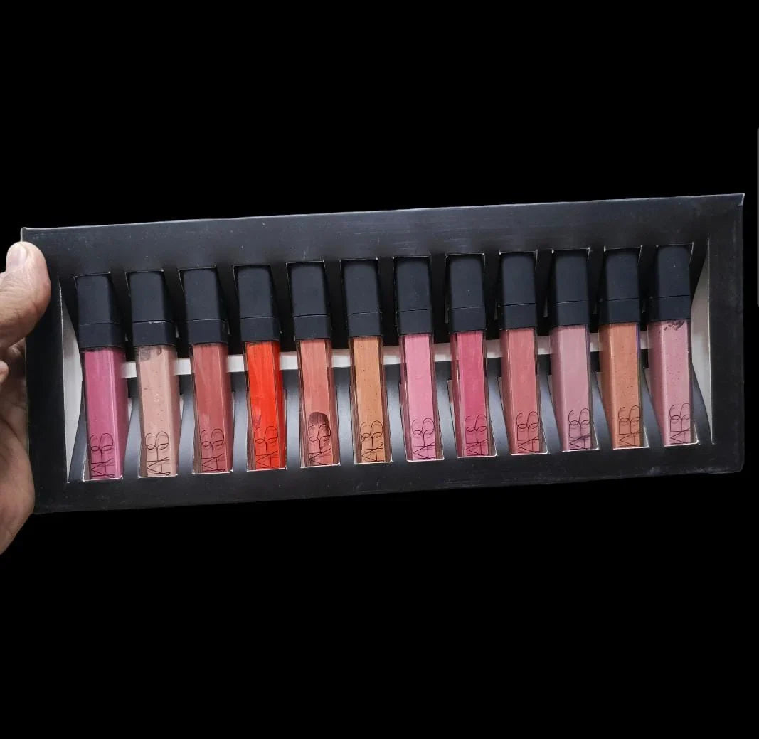 Nars 24 Hour Long Lasting Matt Pack of 12 Lip Glosses Tray