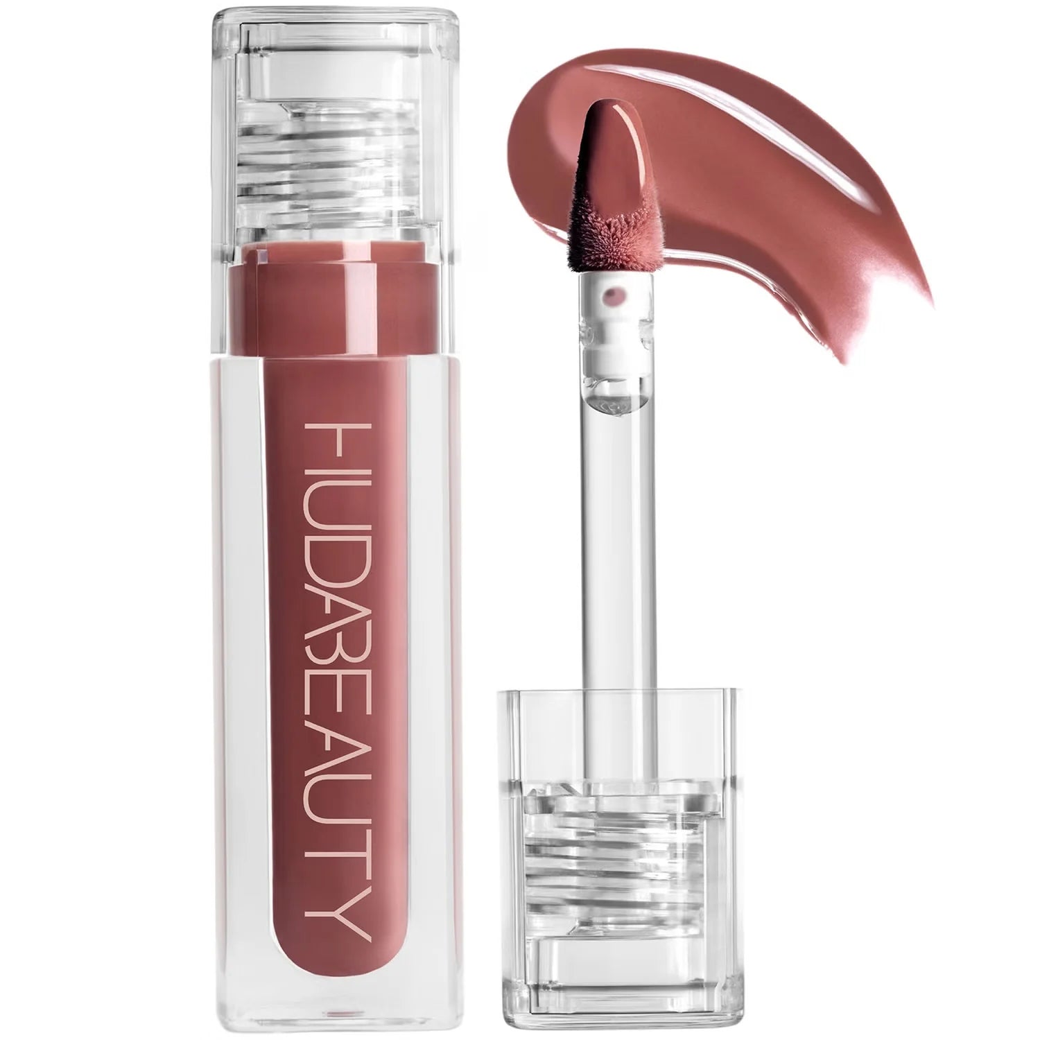 Huda Beauty Faux Filler Extra Shine Lip Gloss – Ultra Glossy, Plumping Lip Shine