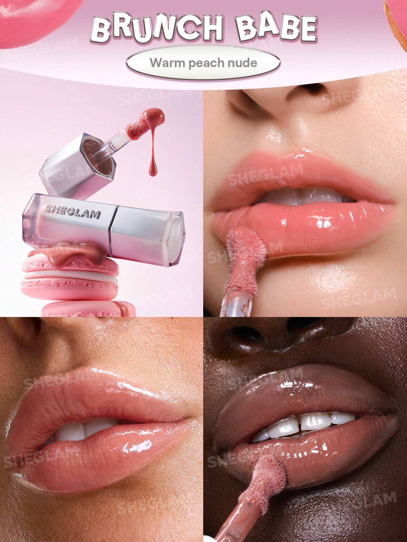 SHEGLAM Glass Lock Air Gloss 3.4ml | High-Shine Lip Gloss