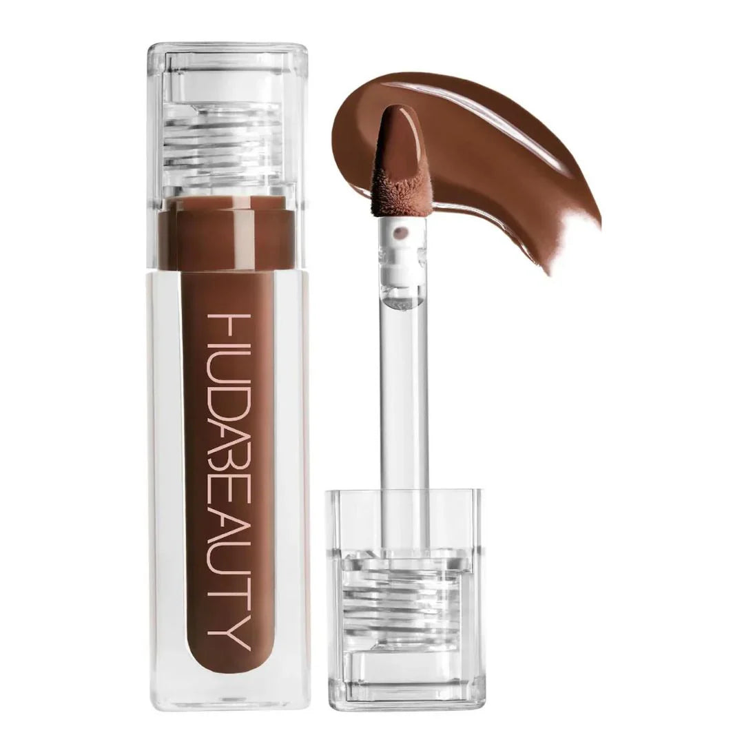 Huda Beauty Faux Filler Extra Shine Lip Gloss – Ultra Glossy, Plumping Lip Shine