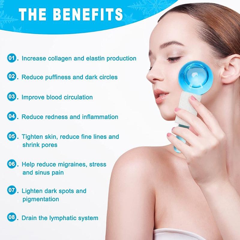 Beauty Crystal Ball Facial Cooling Ice Globes – Water Wave Therapy for Face & Eye Massage