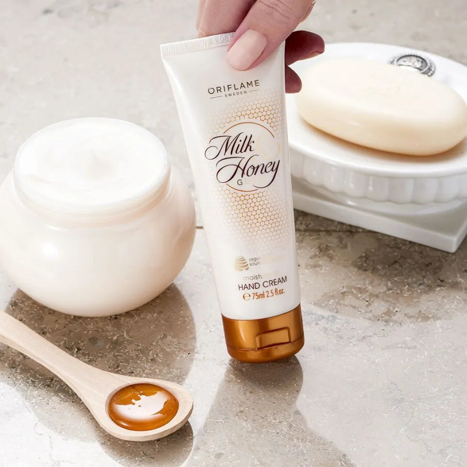 Oriflame Milk & Honey Gold Moisturising Hand Cream 75ml – Luxurious Hydration for Soft, Silky Hands