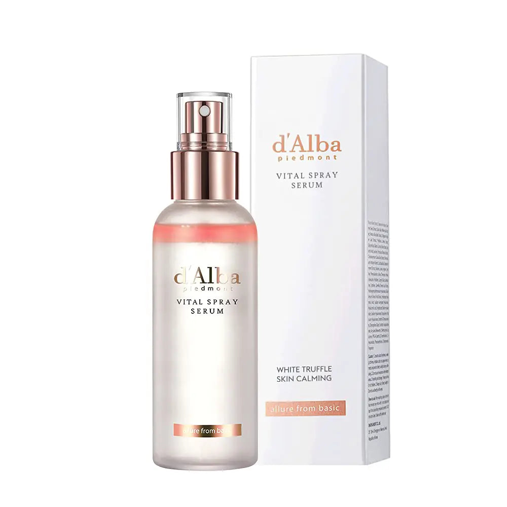D'ALBA White Truffle Vital Spray Serum 100mL – Hydrating Glow Mist for Radiant Skin