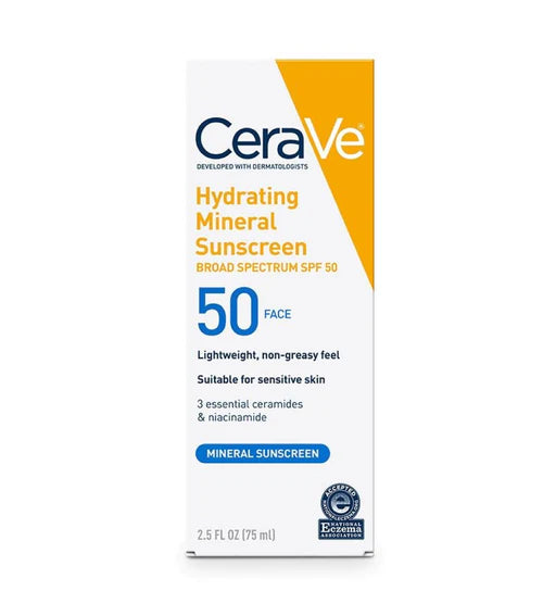 CeraVe Hydrating Mineral Sunscreen Face SPF 50-75ML