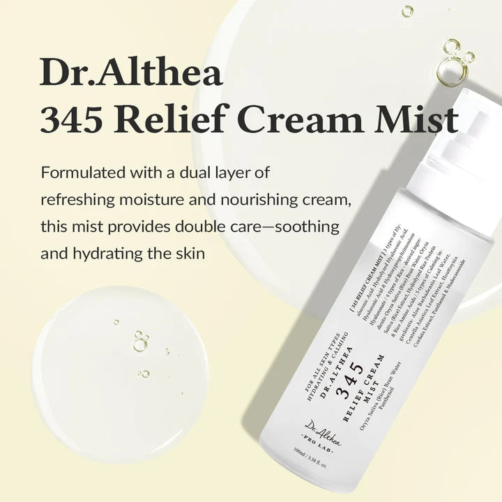 Dr. Althea 345 Relief Cream Mist 100ml | Hydrating Face Mist