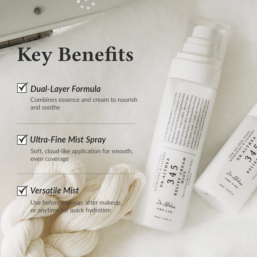 Dr. Althea 345 Relief Cream Mist 100ml | Hydrating Face Mist