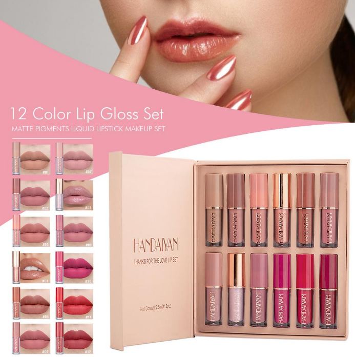 Handaiyan Lip Gloss Set of 12