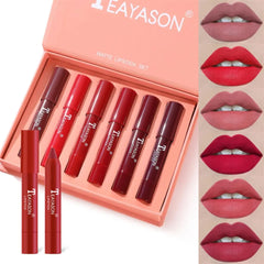 TEAYASON 6 Pcs Lip Crayon-Set B