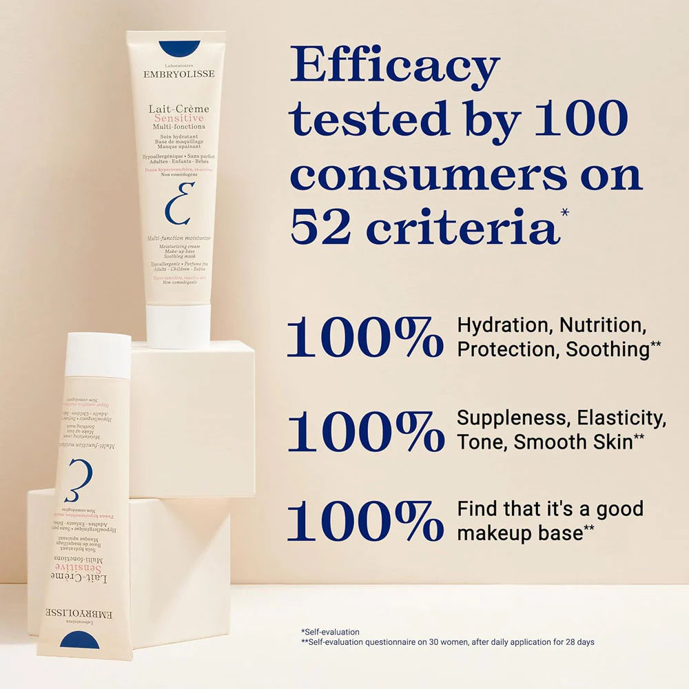 Embryolisse Lait-Crème Sensitive Cream 100ml – Hydrating Moisturizer for Sensitive Skin