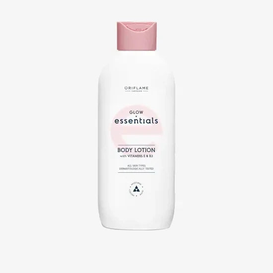 Oriflame Glow Essentials Body Lotion 250ml | Vitamin E & B3 Moisturizer