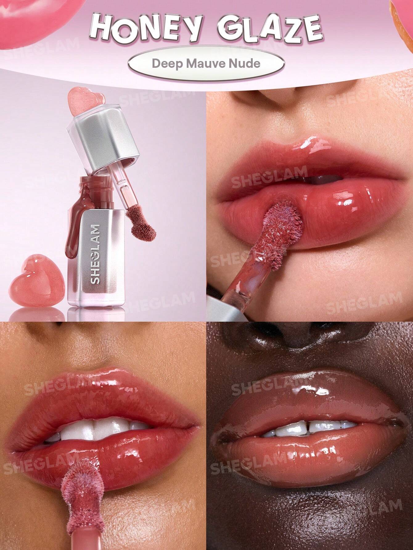 SHEGLAM Glass Lock Air Gloss 3.4ml | High-Shine Lip Gloss