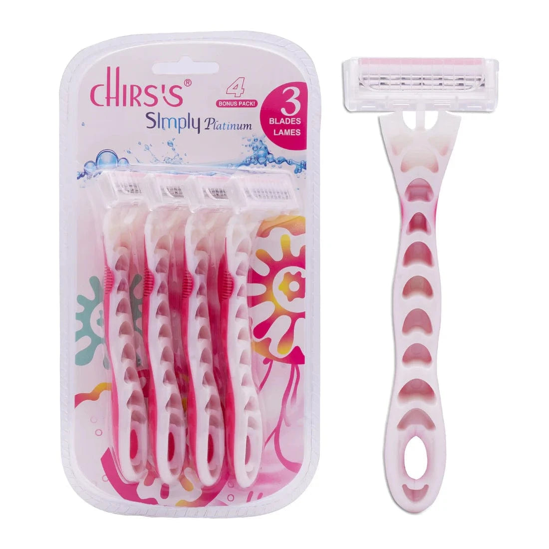 Chris’s Simply Platinum Razor - 4 Bonus Pack | Smooth Shave