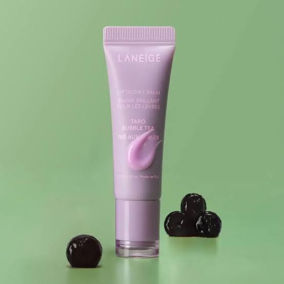 Laneige Lip Glowy Balm 10g – Taro Bubble Tea | Hydrating Lip Balm & Gloss