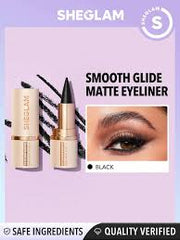 Sheglam Smooth Glide Matte Eye Liner – Smudge Proof Kajal | Intense Long-Lasting Black
