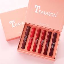 TEAYASON 6 Pcs Lip Crayon-Set B