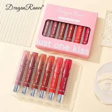 Dragon Ranee Just One Kiss Lipstick Lip Crayon Bundle 6 Pcs Set