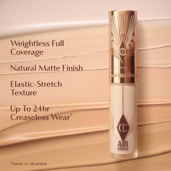 Charlotte Tilbury AIR Brush Flawless Blur Concealer – Full Coverage, Blurring & Long-Wear Concealer