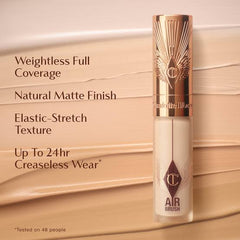 Charlotte Tilbury AIR Brush Flawless Blur Concealer – Full Coverage, Blurring & Long-Wear Concealer