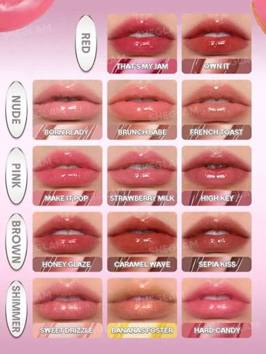 SHEGLAM Glass Lock Air Gloss 3.4ml | High-Shine Lip Gloss