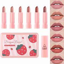 Dragon Ranee Strawberry Matte Lipstick Set (Pack Of 6)